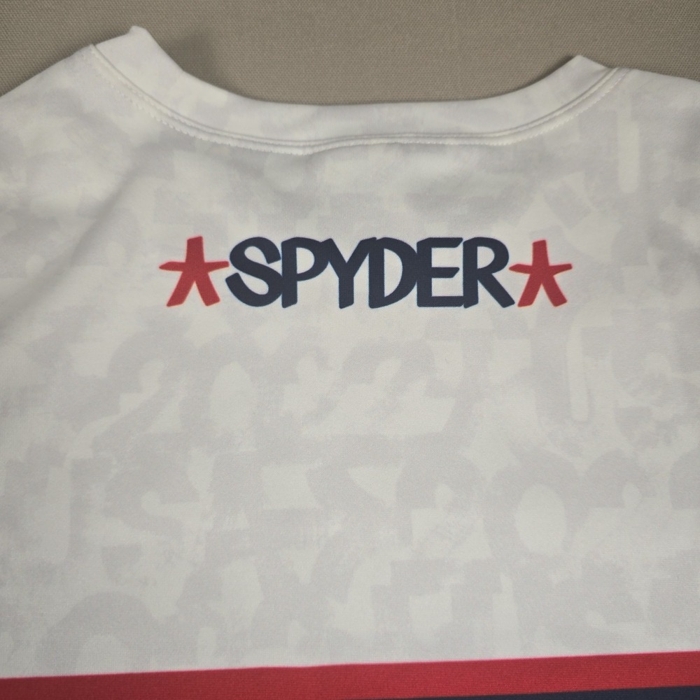Spyder x Eric Haze Women's USA Snow Crew Neck Long Sleeve Top Shirt Camo Size S - Picture 9 of 9